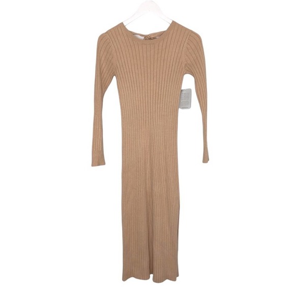 Wayf X BFF Hollie Sweater Dress Camel NWT - Picture 5 of 12